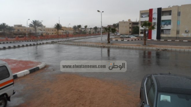 أمطار غزيرة تجتاح مدن وقرى محافظة مطروح