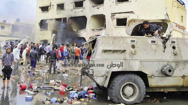 مصدر: محلب ووزير الداخلية في جنازة عسكرية اليوم لشهداء تفجيرات سيناء