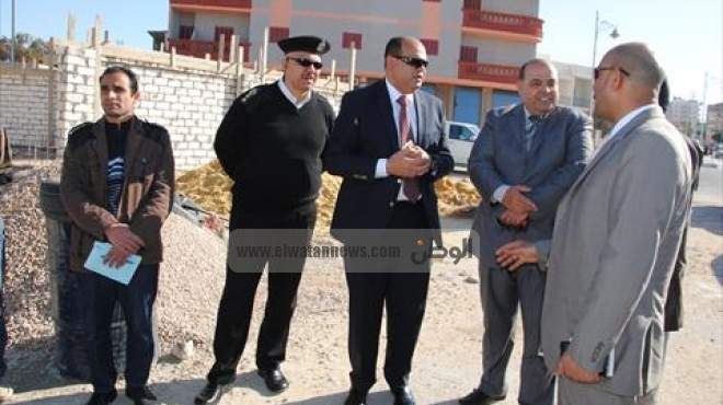 بالصور| إنشاء موقف جديد لسيارات مدن سيدي براني والنجيلة بمطروح
