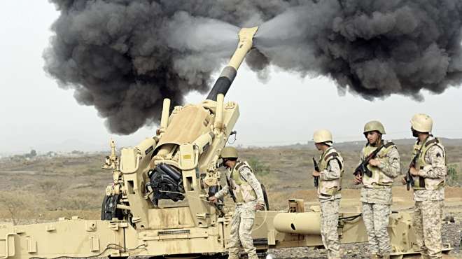 المدفعية السعودية تقصف ميليشيات الحوثيين وصالح