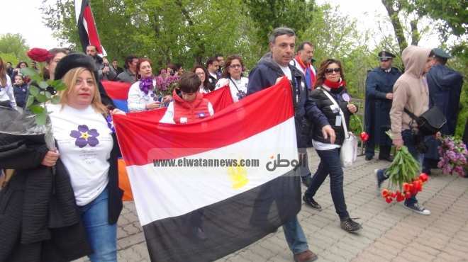 بالفيديو والصور| أعلام مصر تخطف الأنظار في مسيرة 