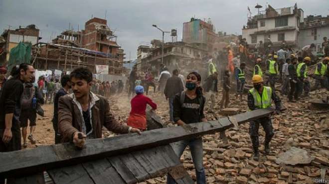 بالفيديو| لحظة وقوع زلزال نيبال المدمر