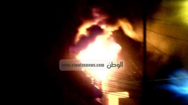 بالفيديو| لحظة اندلاع الحريق في مصنع الإسفنج بمدينة بدر