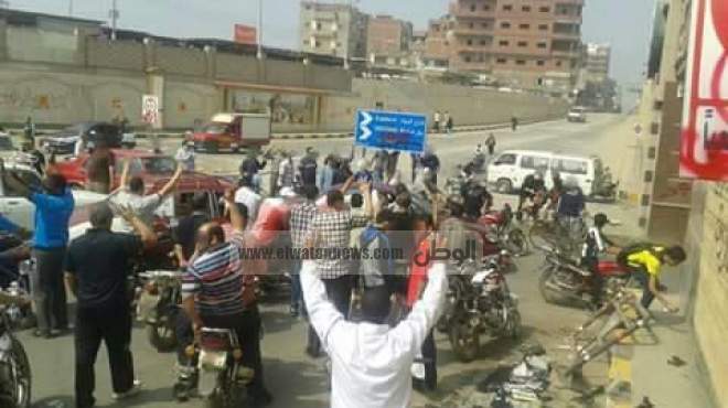 عاجل| الإخوان يقطعون شارع السودان بالمهندسين