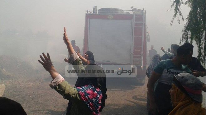 بالصور| عقابا على تأخرهم أهالي قرية بكفر الشيخ يعتدون على رجال الإطفاء