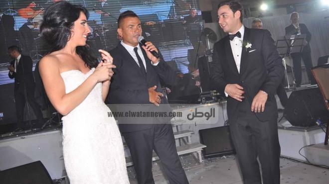 بالصور| عمرو دياب ونجوم المجتمع في زفاف نادين ومحمود