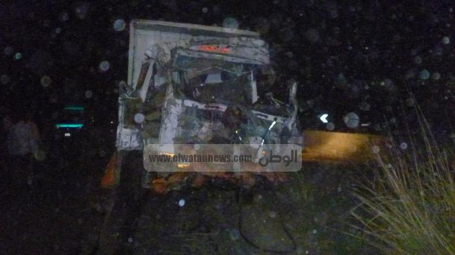 مصرع سائق وإصابة آخر في انقلاب سيارة نقل ببني سويف