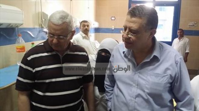 بالصور| وزير التعليم العالي يتفقد مستشفى جامعة المنصورة أثناء إجازته