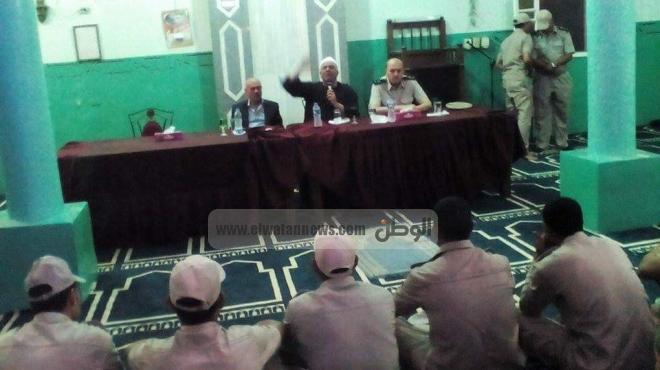 بالصور| ندوة دينية عن فضل الشهادة بمعسكر قوات الأمن ببني سويف