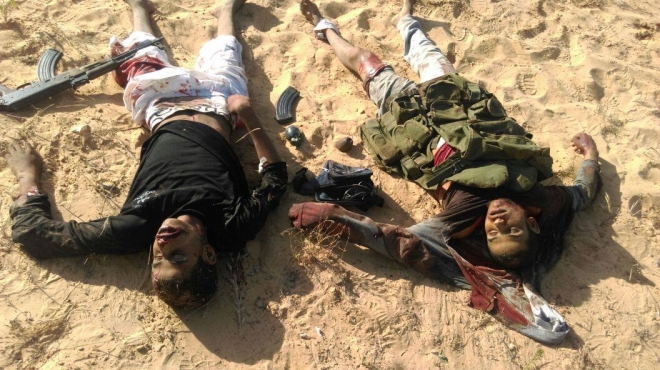 المتحدث العسكري ينشر المجموعة الرابعة من صور جثث الإرهابيين في سيناء