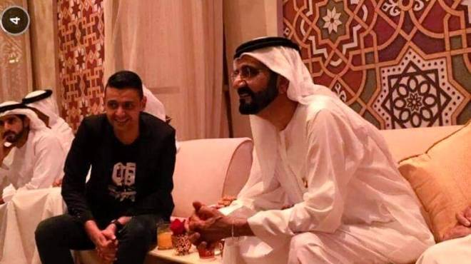 بالصور| رامز جلال في حفل إفطار الشيخ محمد بن راشد حاكم دبي