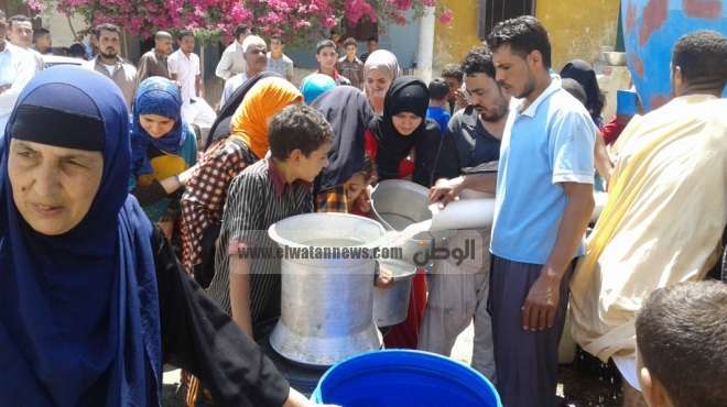 تجمهر أهالي 9 قرى بالبحيرة بسبب انقطاع المياه منذ 2011