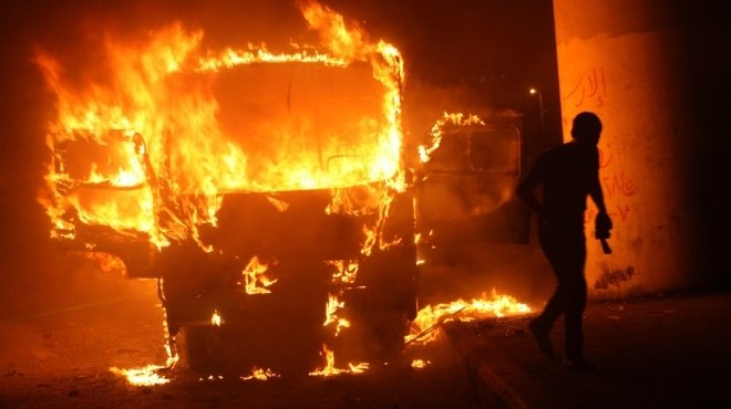مصدر أمني: لا صحة لادعاءات الإخوان بإضرام النيران بموقف أتوبيس المنيب