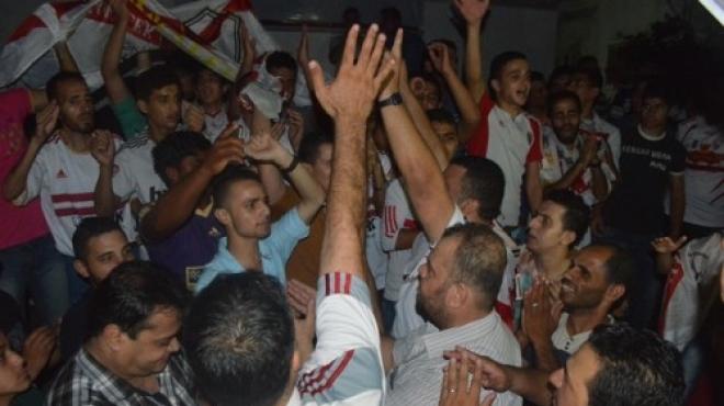 جماهير الزمالك في "غزة" تحتفل بالدوري.."كأنك في القاهرة"