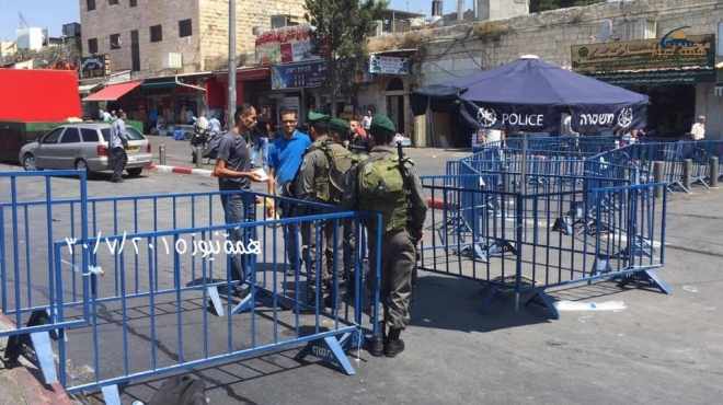 تشديدات جيش الاحتلال لمنع المصلين من دخول المسجد الأقصى