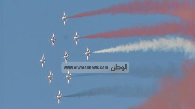 بالصور| مقاتلات الـF -16 تحلق في سماء القاهرة 