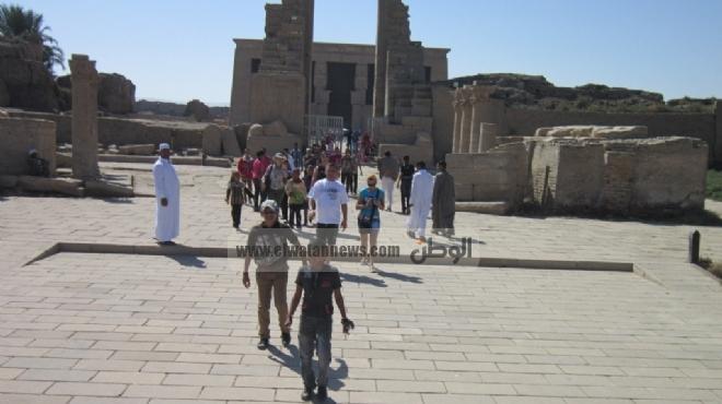 انتعاش السياحة بمعبد دندرة بعد الإقبال المتزايد من الوفود الأجنبية