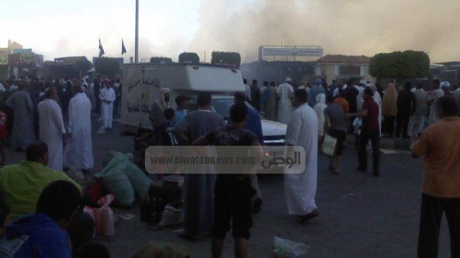 حريق سوق ليبيا يلحق الضرر بـ327 محلاً..ومحافظة مطروح تتولى أعمال الترميم