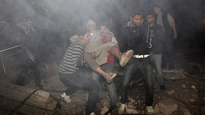 سقوط 5 شهداء بعد دقائق من بدء القصف الإسرائيلي