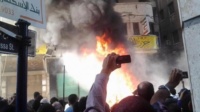  اقتحام مقر الحرية والعدالة في الإسكندرية وإصابة 2 وتحطيم 7 سيارات