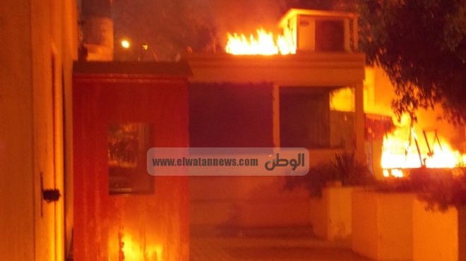  حريق في بناية سكنية بمنطقة مبارك 5 بالغردقة