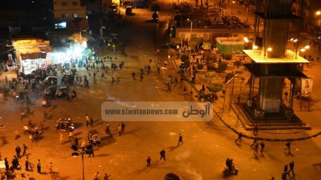 قوات الأمن تفض تجمع أنصار المعزول أمام قسم شرطة حلوان