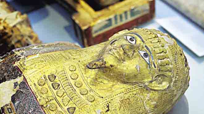  ضبط تمثال فرعوني وعدد من الأحجار الكريمة في حملة أمنية بأسيوط