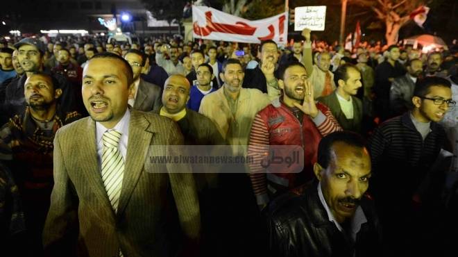  مسيرة للعشرات من شباب الشرقية للمطالبة بإسقاط حكم الإخوان