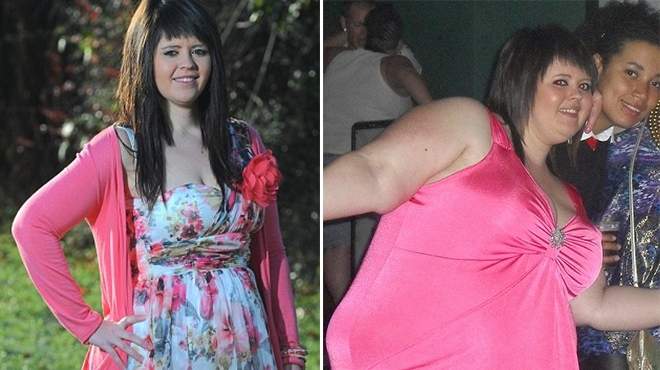  بالصور| فتاة تفقد نصف وزنها بعد توقفها عن تناول الوجبات السريعة