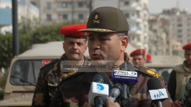  قائد الجيش الثالث الميدانى ومدير أمن السويس يفتتحان قسم شرطة الأربعين