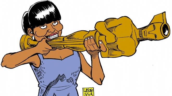  لاتوف ينتقد مشاركة ميشيل أوباما في إعلان جائزة أحسن فيلم بكاريكاتير جديد