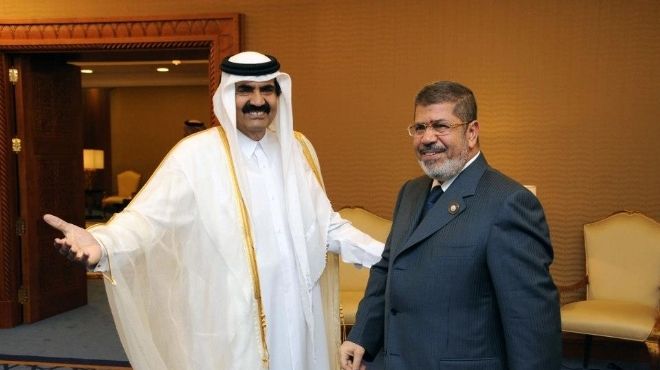  مرسي يلتقي أمير قطر ورئيس الوزراء القطري