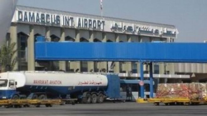 قذيفتان على مطار دمشق الدولي فجرا تسببان حريقا وأضرارا في طائرة 