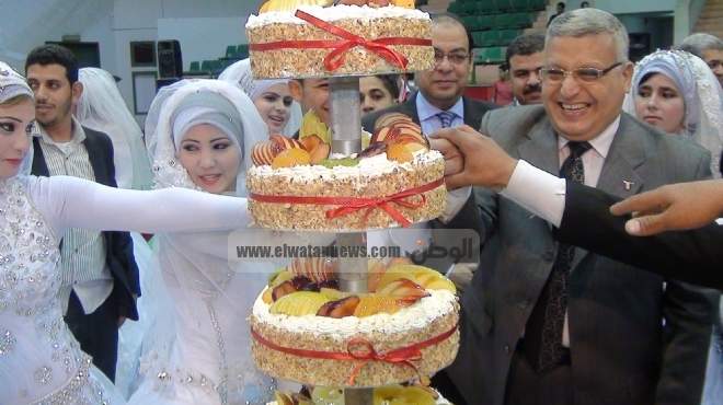 جمعية الأورمان تحتفل بزفاف 24 من العرائس الأيتام باستاد المنصورة