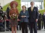 بالصور| ميركل تستقبل ملك هولندا وزوجته في أول جولة خارجية لهما في ألمانيا