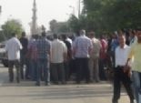  بالصور| الأهالي يحاصرون مديرية أمن القليوبية في بنها احتجاجا على مقتل سائق 