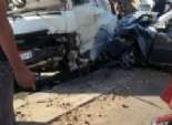  إصابة 6 ركاب في حادث انقلاب سيارة على طريق 