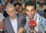 وصول النجم الفلسطيني محمد عساف بعد فوزه بلقب 