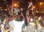 مئات المتظاهرين بمنيا القمح لتأييد الجيش والشرطة ضد الإرهاب