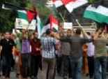 انتهاء الوقفة الاحتجاجية أمام السفارة الفلسطينية للتنديد بالحرب على غزة
