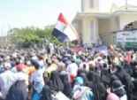  انطلاق مسيرة أنصار المعزول من أمام مسجد 