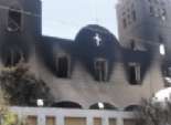 المسلمون والمسيحيون يخمدون حريقا بكنيسة مارجرجس في بني سويف