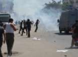  الأمن يطلق الغاز المسيل للدموع لتفرقة الإخوان بأسوان 