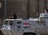  قوات فض الشغب تصل منطقة عين شمس بمصفحات جديدة لمواجهة عنف الإخوان 