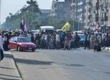  مؤيديو مرسي يقطعون شارع إسكندرية أكبر شوارع مطروح 