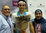 بالصور| الشوربجي يقصي بطل العالم ويتوج بلقب بطولة قطر 