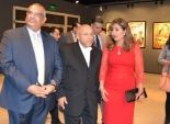 بالصور| ليلى علوي وسمير سيف في افتتاح معرض 