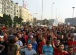 ألتراس الأهلي أمام فرع مدينة نصر لاقتحام الملعب