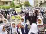  مسيرة لطالبات الأزهر تقطع شارعي يوسف عباس ومصطفى النحاس 