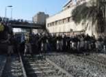  عاجل| قطع شريط السكة الحديد بسيدي جابر بالإسكندرية